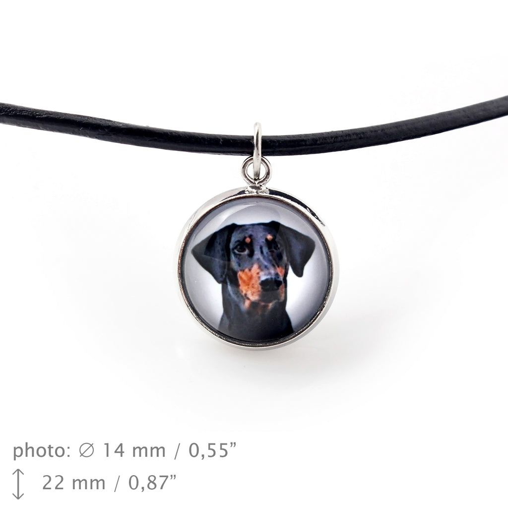 Dobermann, Doberman Pinscher, Dobie II - jewelry with your photo box, set of necklace and earrings, personalized products from the Art-Dog brand