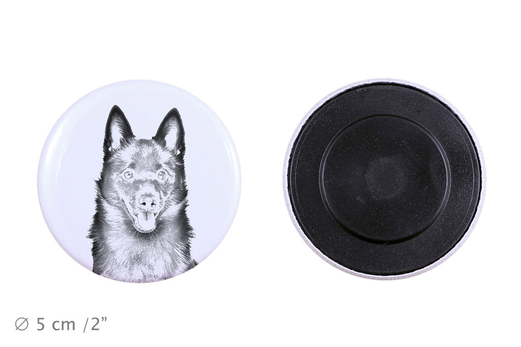 Schipperke, Little Black Devil, Little Captain - magnet with a dog's pupil, exceptionally light, strong magnet, handmade product by the Art-Dog brand