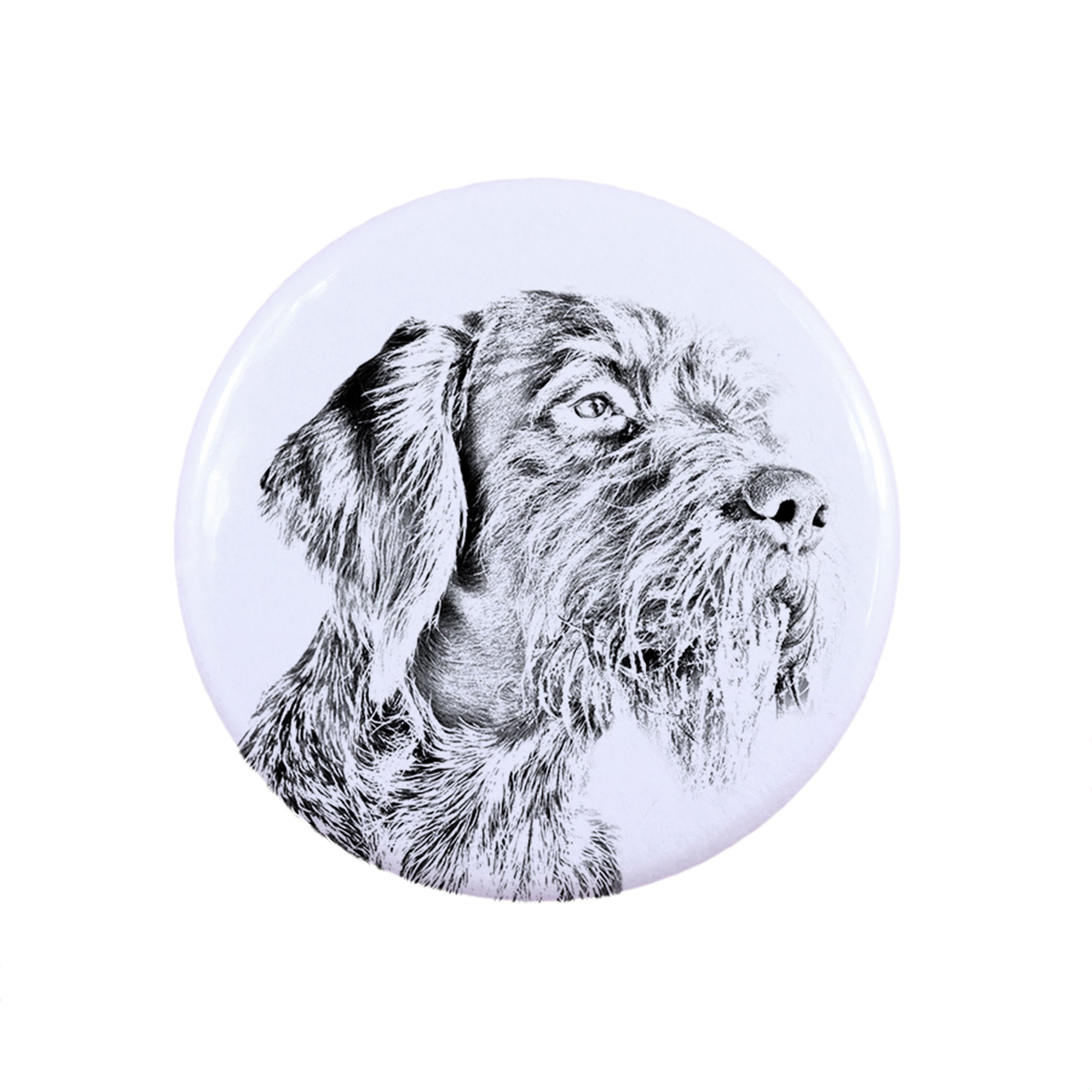 German Wirehaired Pointer - pin with your dog, add your own photo, Art-Dog brand