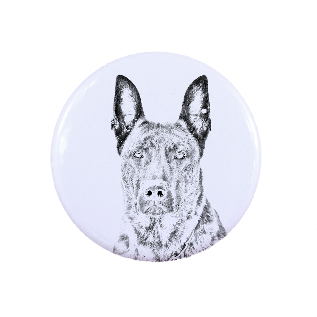 Dutch Shepherd Dog, Dutch Herder - pin with your dog, add your own photo, Art-Dog brand