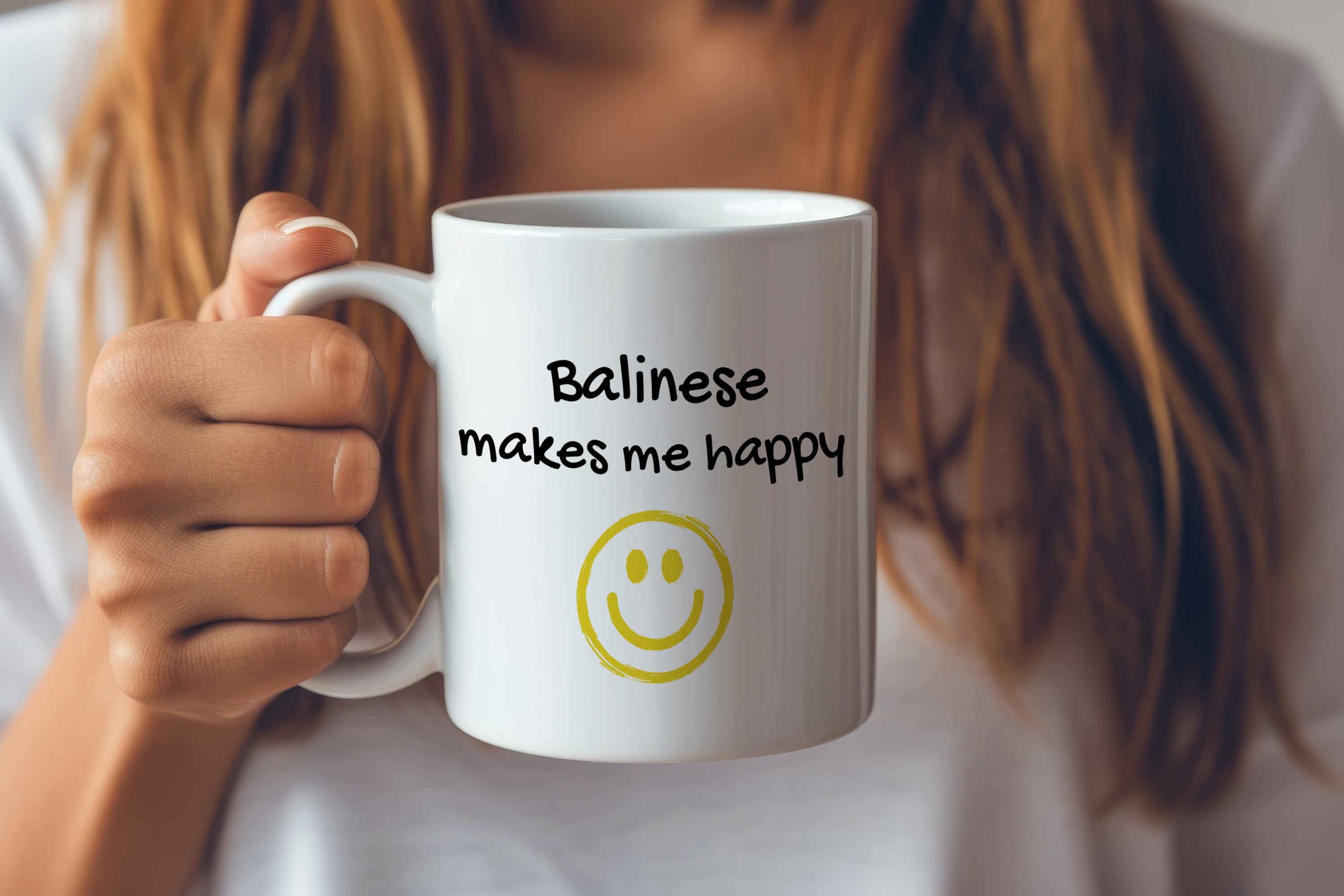 Balinese - cat mug, cheerful mug for a dog lover, personalized gift from the Art-Dog brand