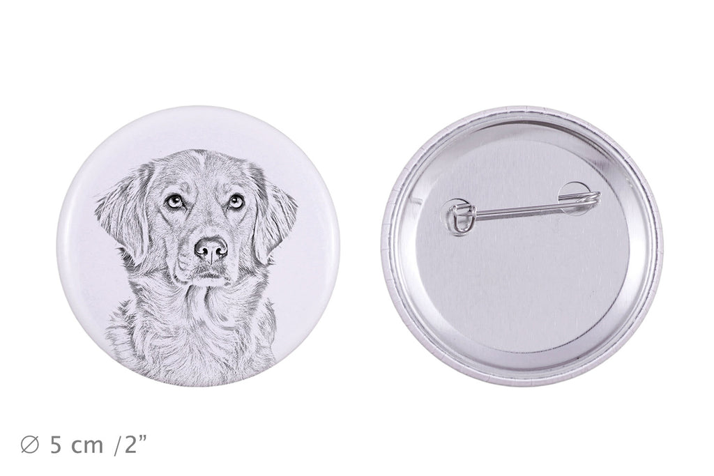 Nova Scotia Duck Tolling Retriever, Yarmouth Toller - pin with your dog, add your own photo, Art-Dog brand