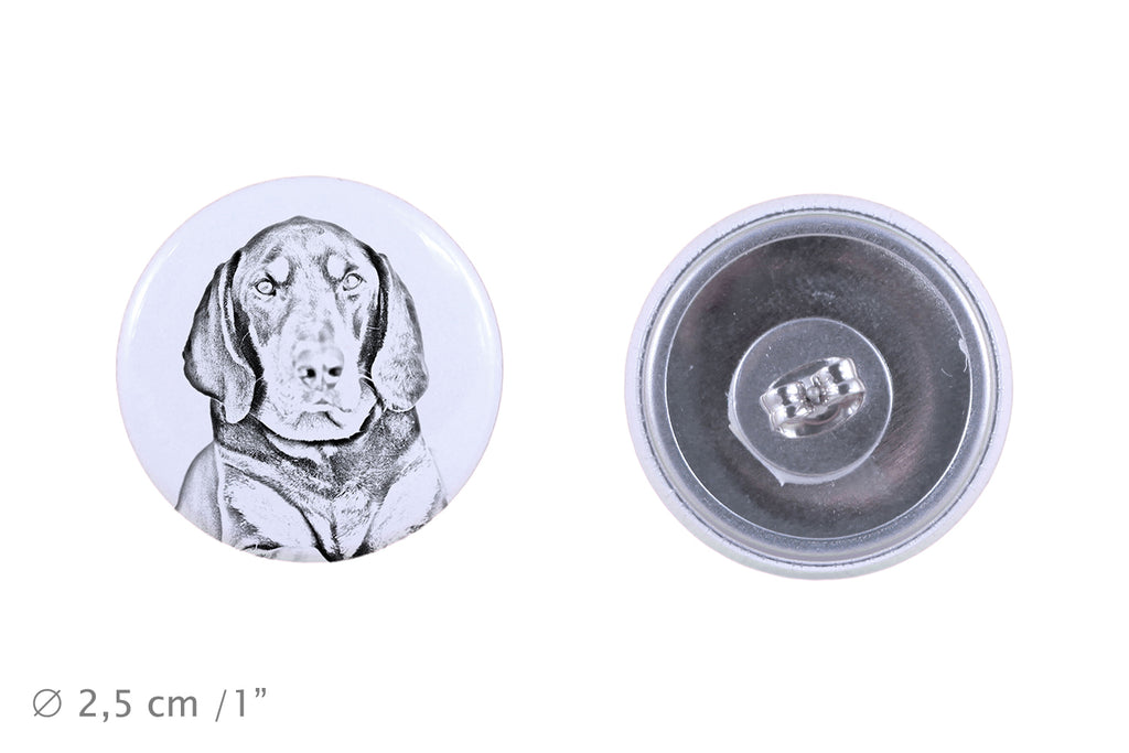 Black and Tan Coonhound I - unique dog earrings, your pet on a keychain, Art-Dog's own brand