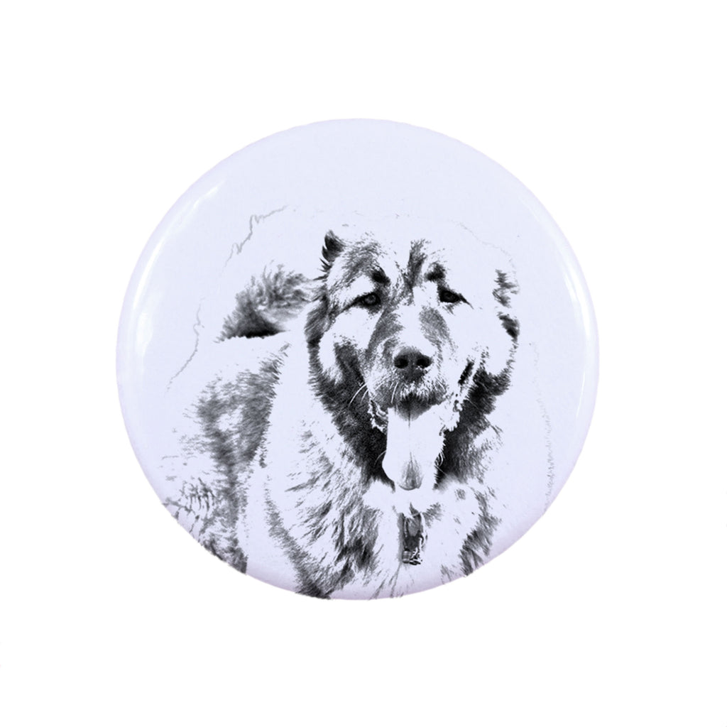 Caucasian Shepherd Dog, Caucasian Ovcharka - pin with your dog, add your own photo, Art-Dog brand
