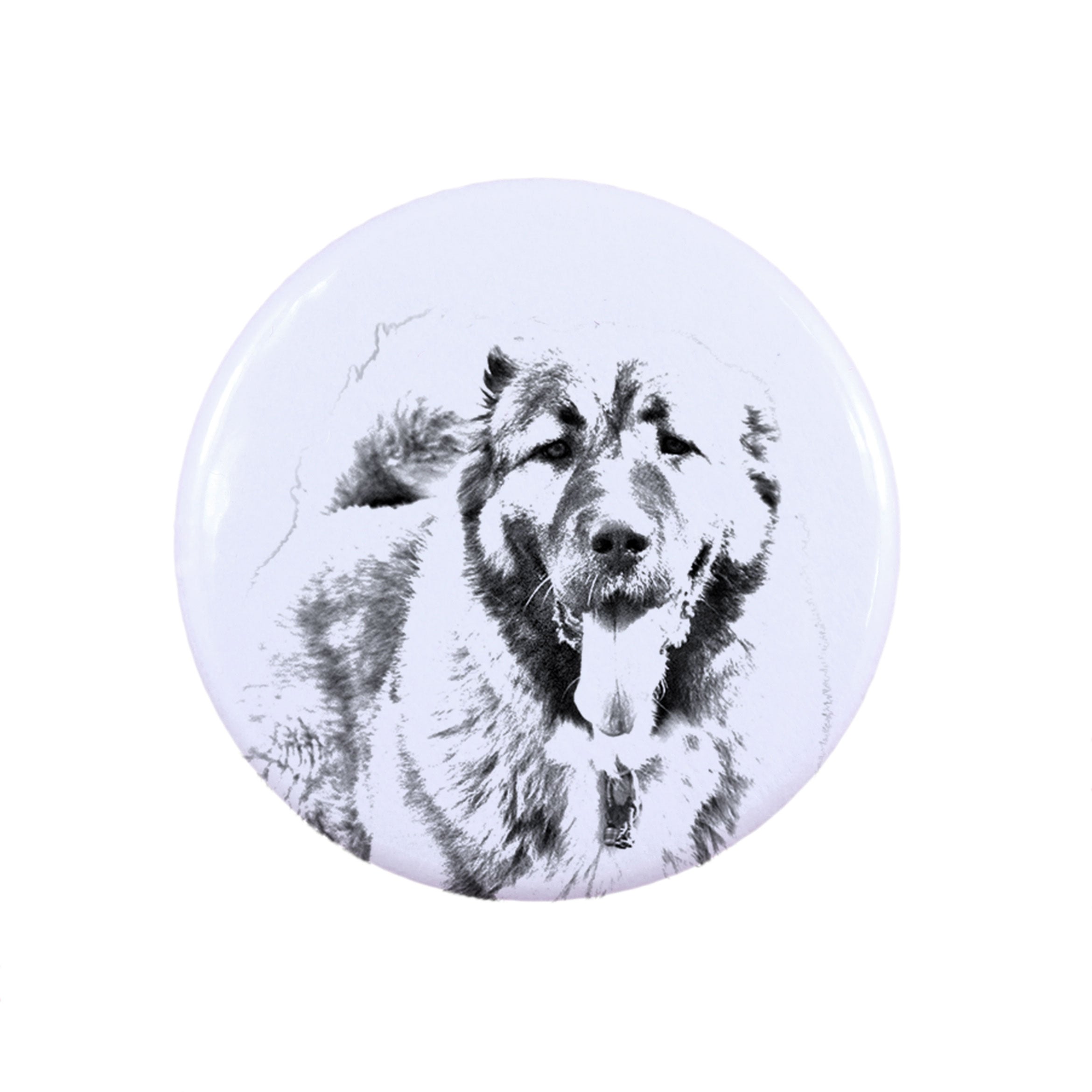 Caucasian Shepherd Dog, Caucasian Ovcharka - pin with your dog, add your own photo, Art-Dog brand