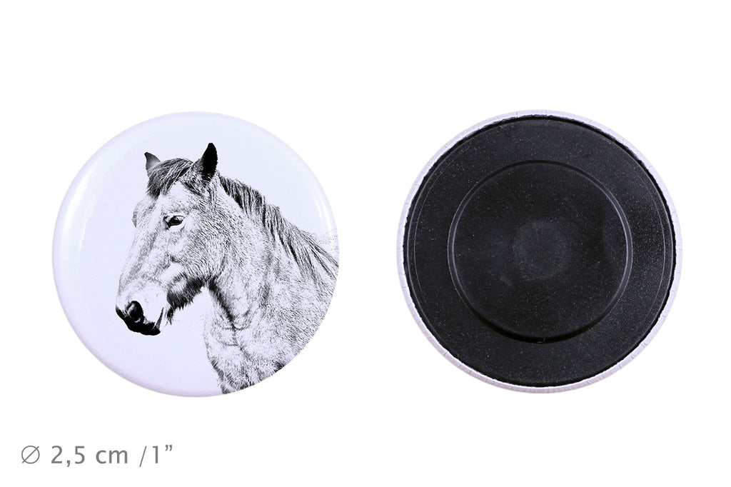 Ardennes Horse - magnet with a horse, a unique imprint of the Art-Dog horse brand