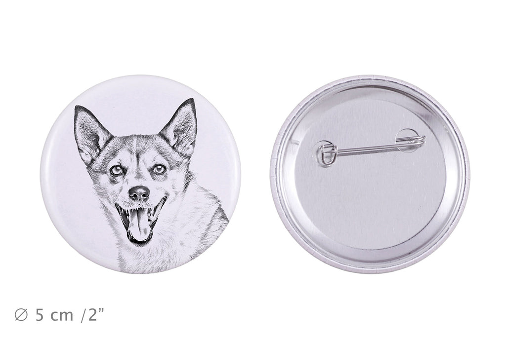 Norwegian Lundehund, Norsk Lundehund - pin with your dog, add your own photo, Art-Dog brand