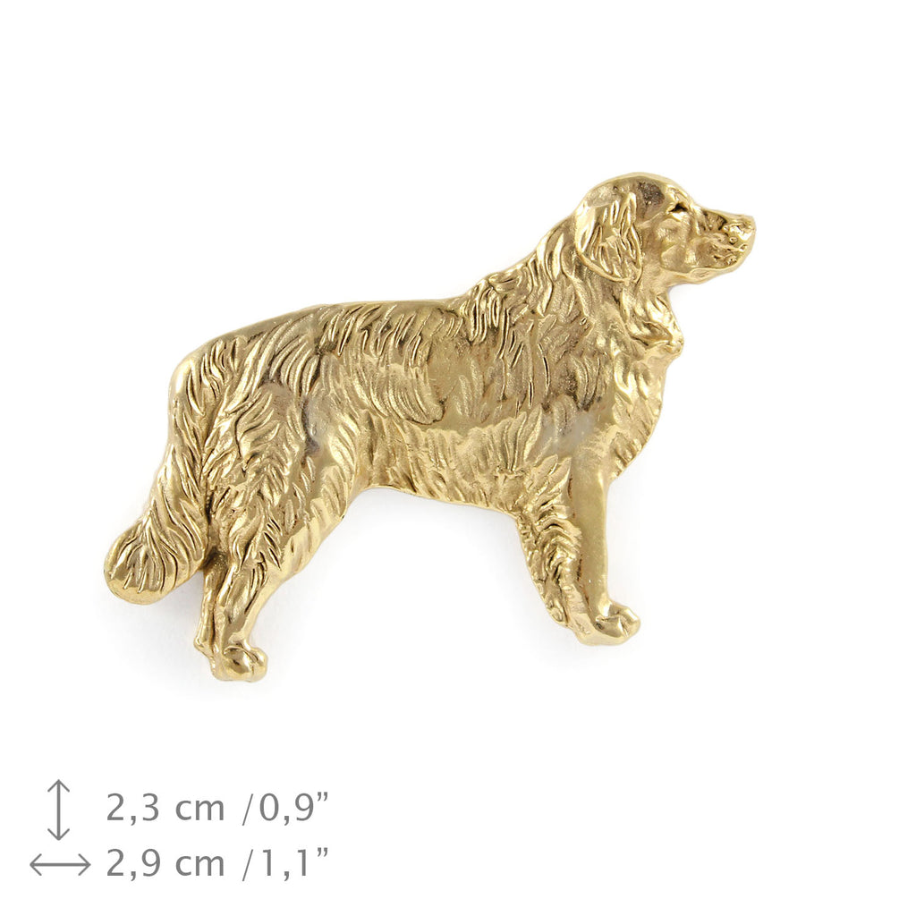 Golden Retriever - gold-plated pin brooch, elegant dog ornament, unique pin by Art-Dog brand