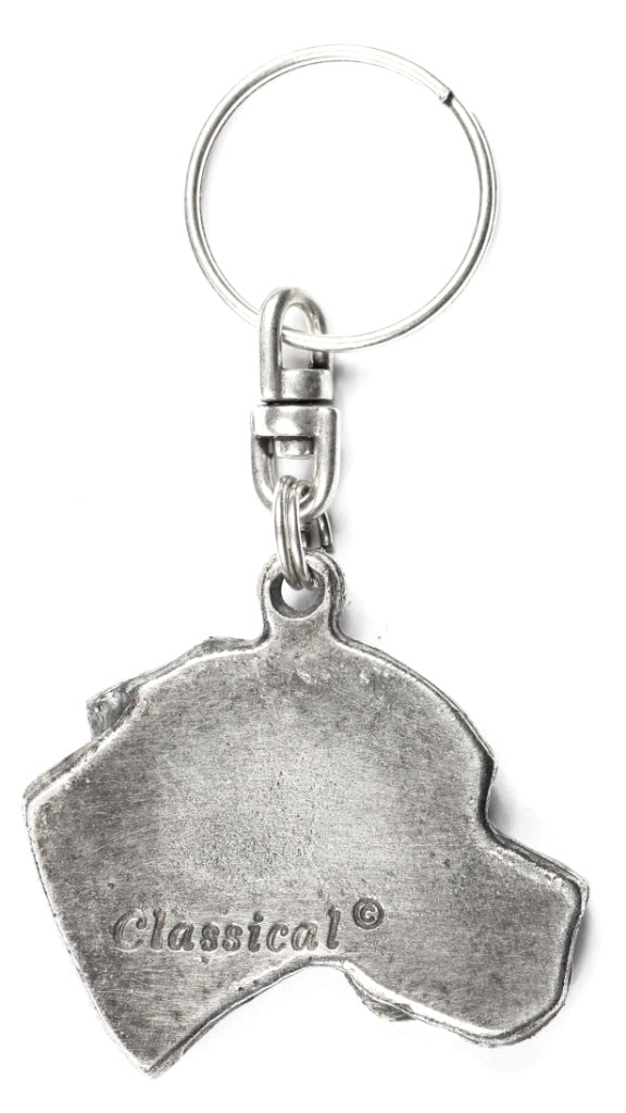 English Pointer I - Silver-plated pendant with a dog in a decorative box, handbag decoration, backpack pendant by Art-Dog brand