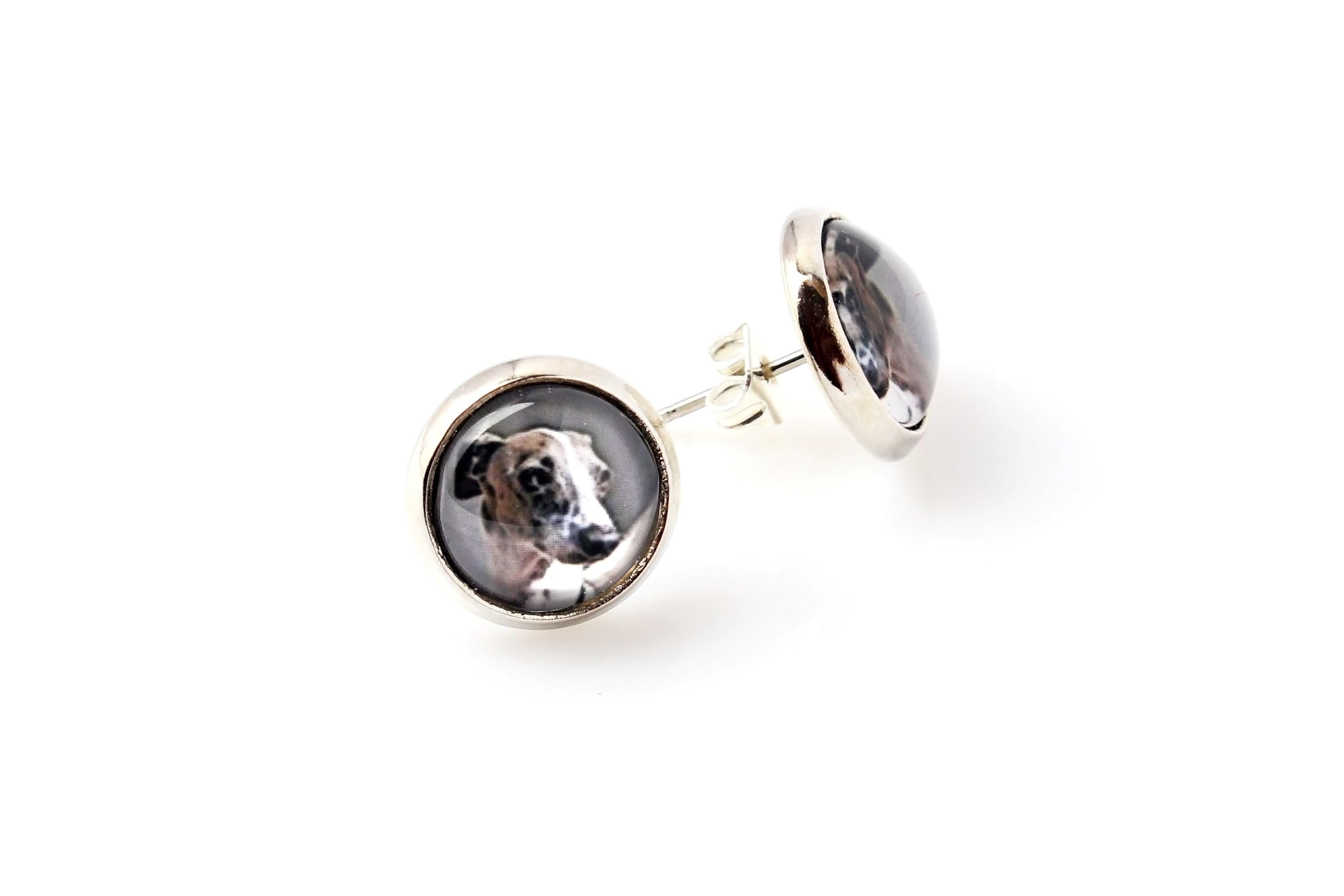 Italian Greyhound, Italian Sighthound - earrings in a box, your photo, handmade jewelry, a product of the Art-Dog brand