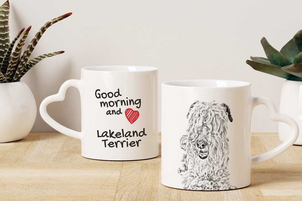 Lakeland Terrier - cup with a dog, adorable cup with a heart-shaped handle, universal gift from the Art-Dog brand