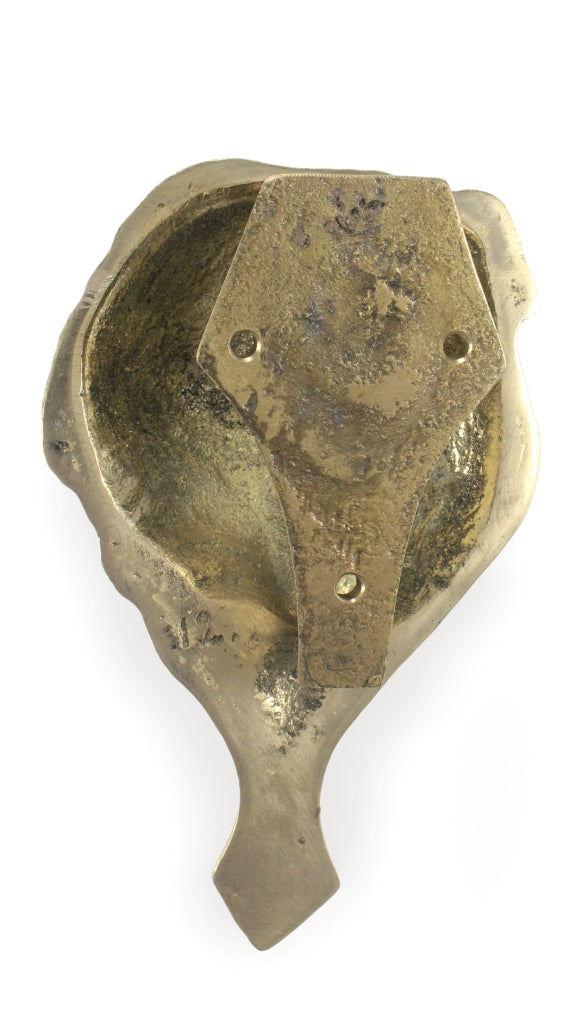Bulldog - door knocker in the shape of a dog's head, brass knocker, retro door decoration by Art-Dog brand