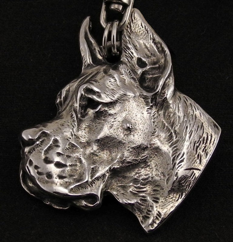 Great Dane V - Necklace with dog, silver-plated pendant for dog fan, unique jewelry by Art-Dog brand