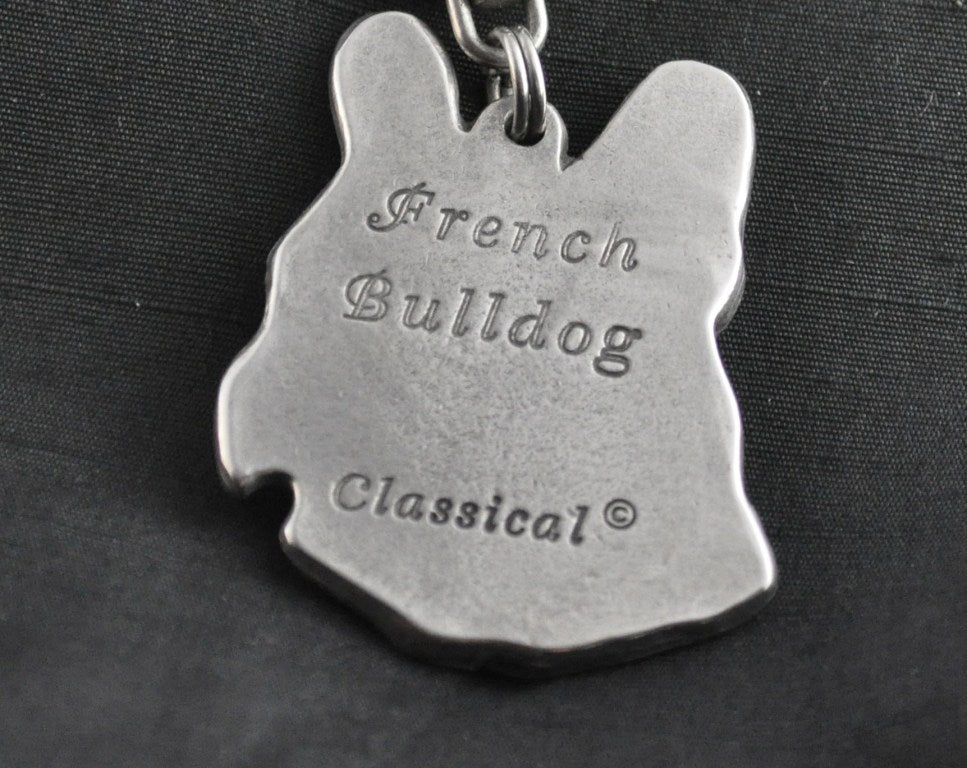 French Bulldog, Frenchie I - necklace with a dog, dog pendant on a silver chain, unique jewelry from the Art-Dog brand