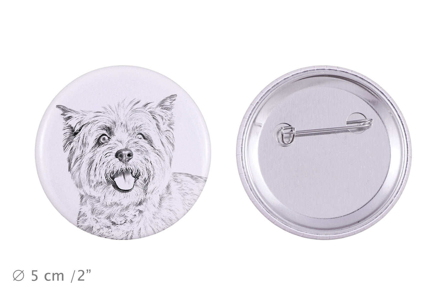 Cairn Terrier - pin with your dog, add your own photo, Art-Dog brand