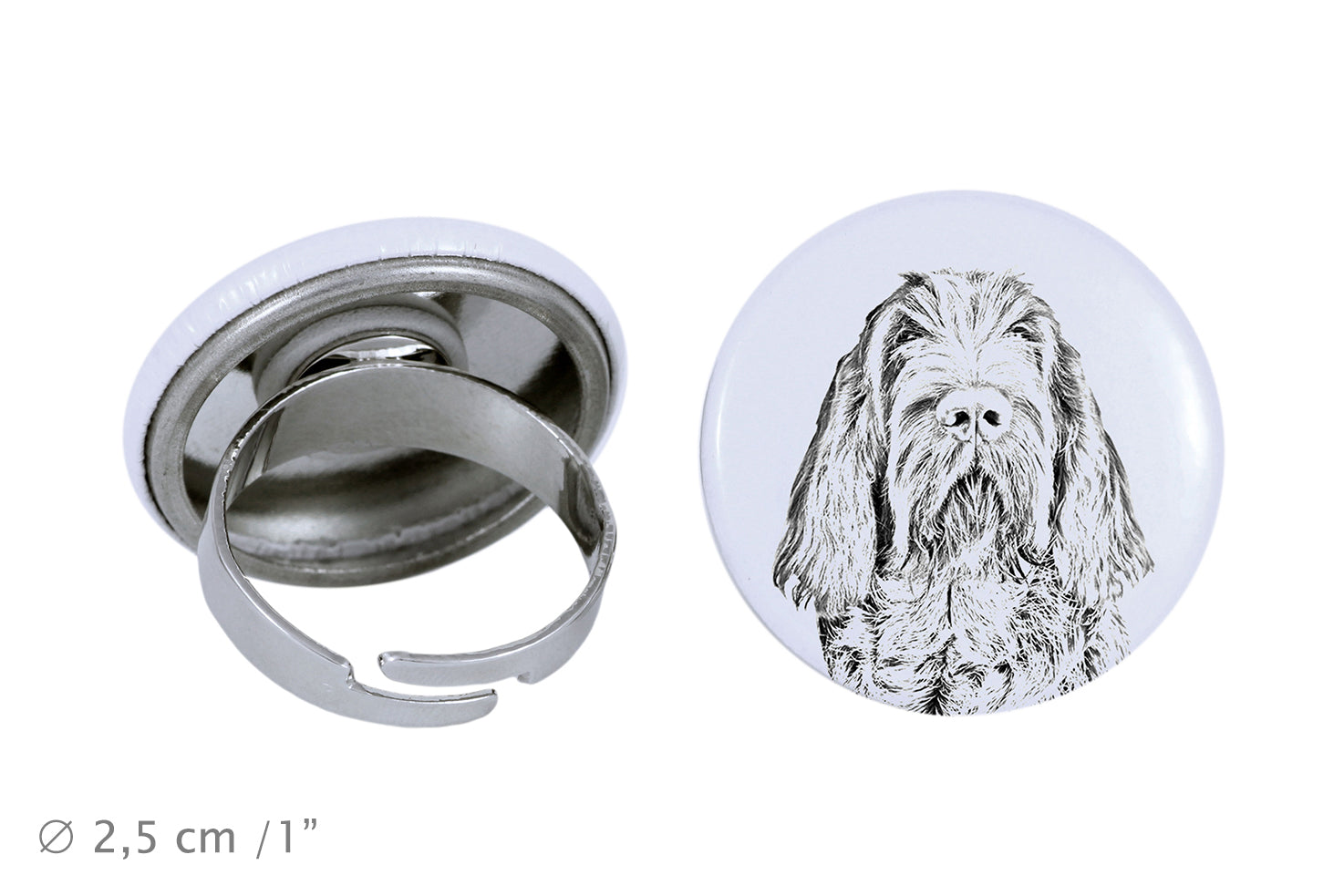 Italian Spinone, Spinone Italiano, Bracco Spinoso - women's jewelry with a dog portrait, handmade product, possibility to add your own photo, Art-Dog brand