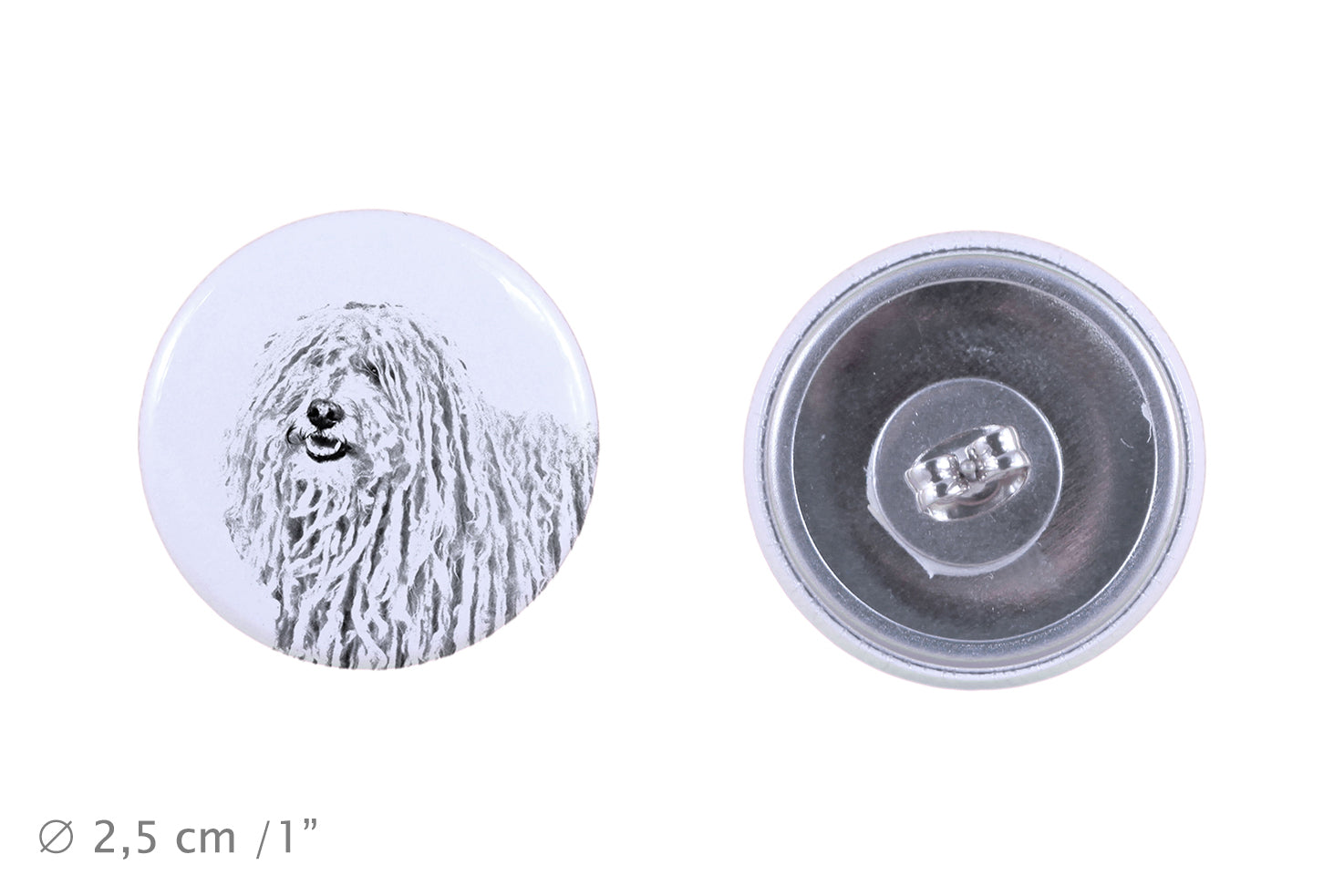 Puli, Hungarian Water Dog - unique dog earrings, your pet on a keychain, Art-Dog's own brand