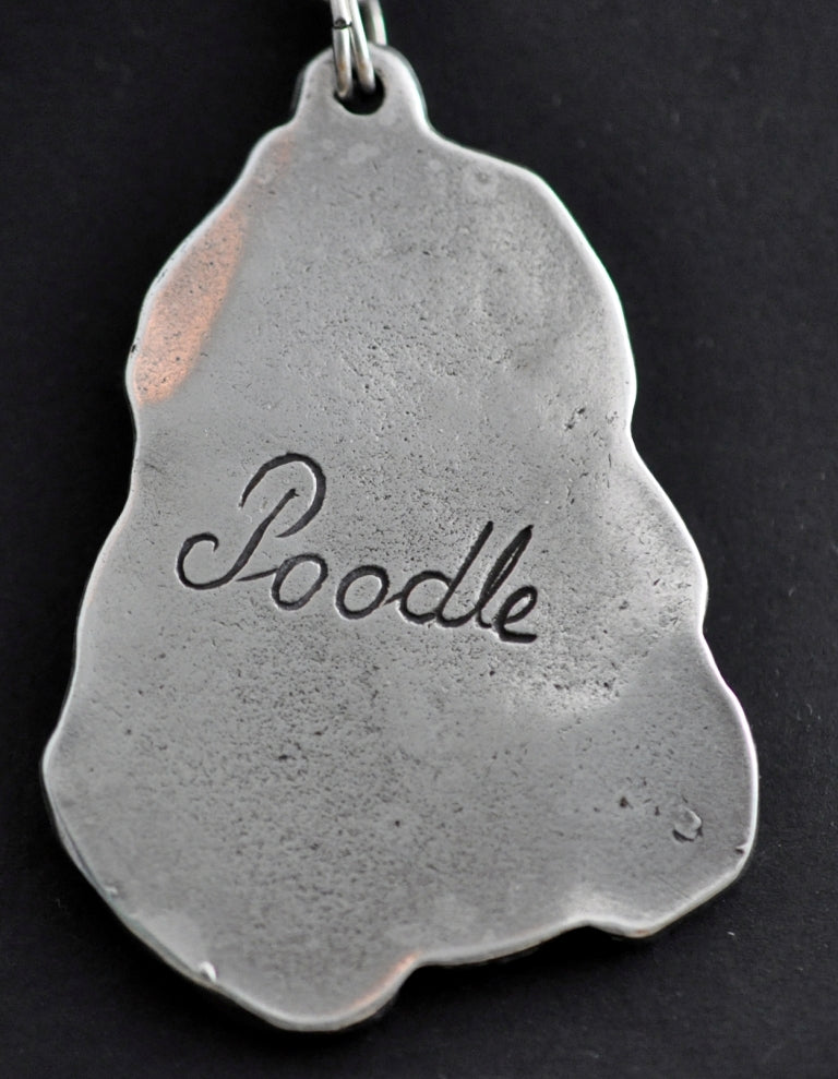 Poodle - necklace with a dog, dog pendant on a silver chain, unique jewelry from the Art-Dog brand