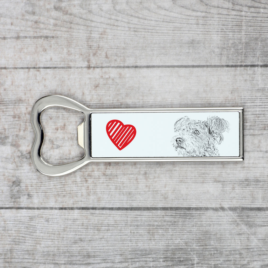 Pumi, Hungarian Pumi, Hungarian herding terrier - bottle opener with a dog, personalized fridge opener, unique gift for a man by Art-Dog brand