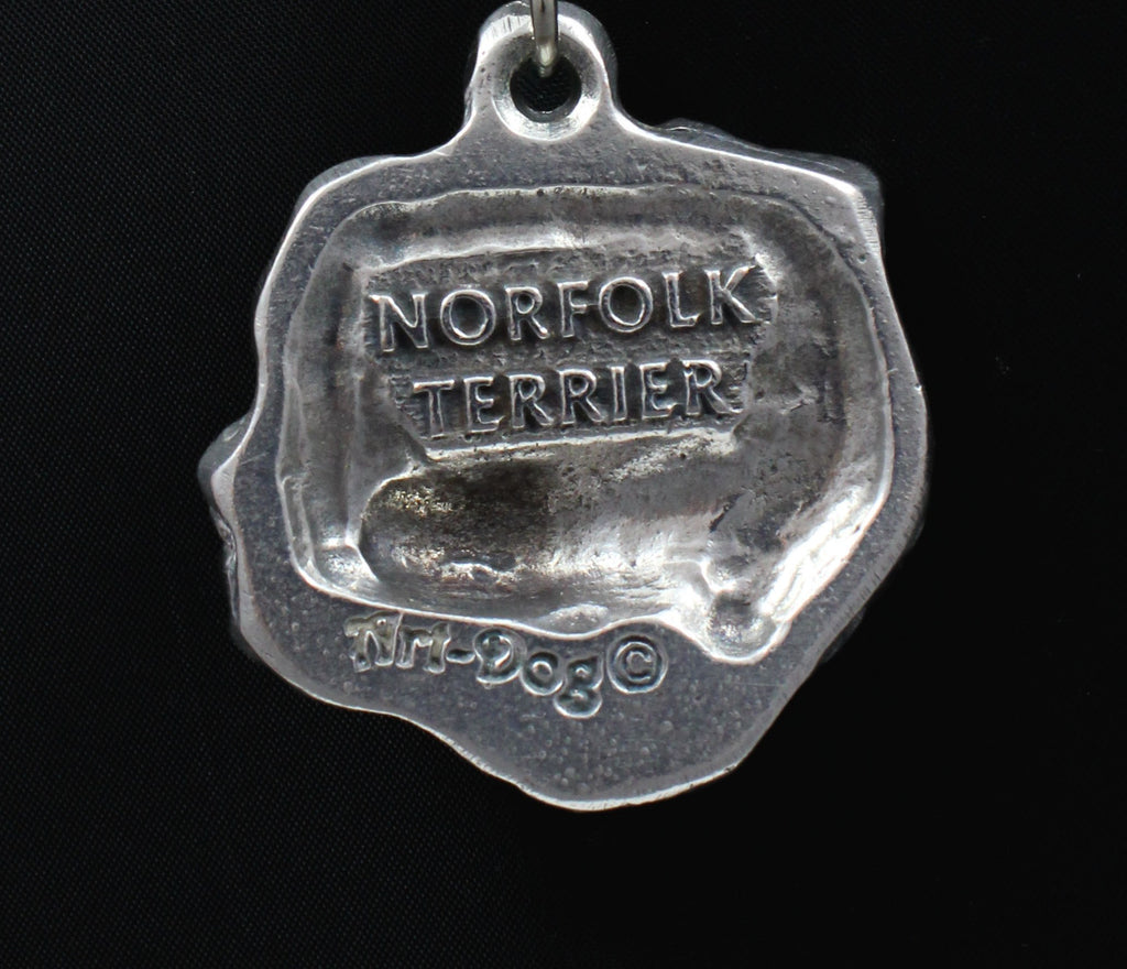 Norfolk Terrier - necklace with a dog, dog pendant on a silver chain, unique jewelry from the Art-Dog brand
