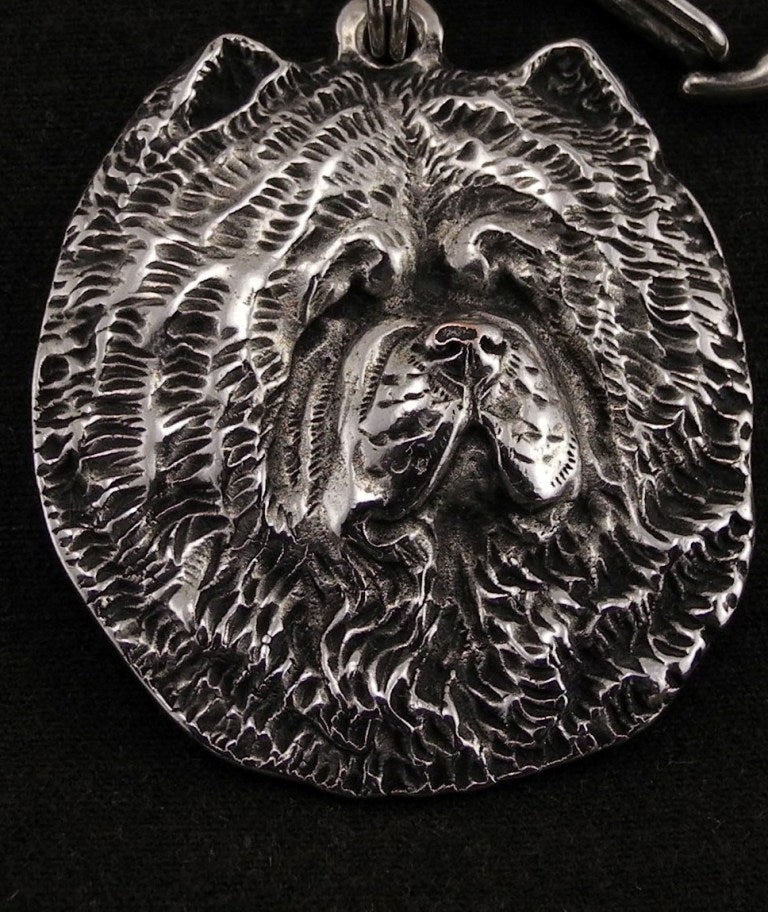 Chow Chow - Necklace with dog, silver-plated pendant for dog fan, unique jewelry by Art-Dog brand