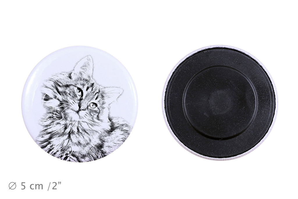 Norwegian Forest - collection of unique magnets, own photo, Art-Dog brand