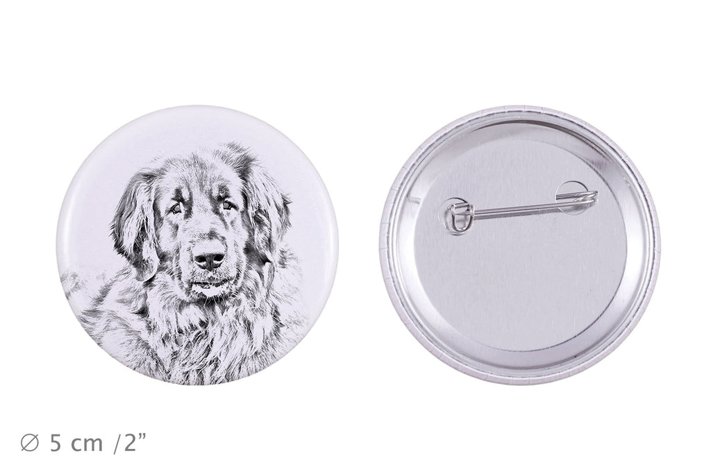 Leonberger - pin with your dog, add your own photo, Art-Dog brand