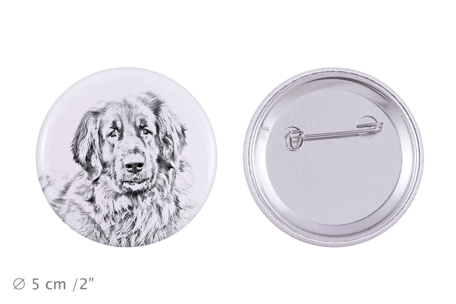 Leonberger - pin with your dog, add your own photo, Art-Dog brand