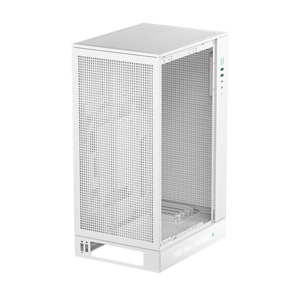 DeepCool CH270 DIGITAL Boîtier Tour Mini-ITX/Micro-ATX, Blanc, sans Alimentation