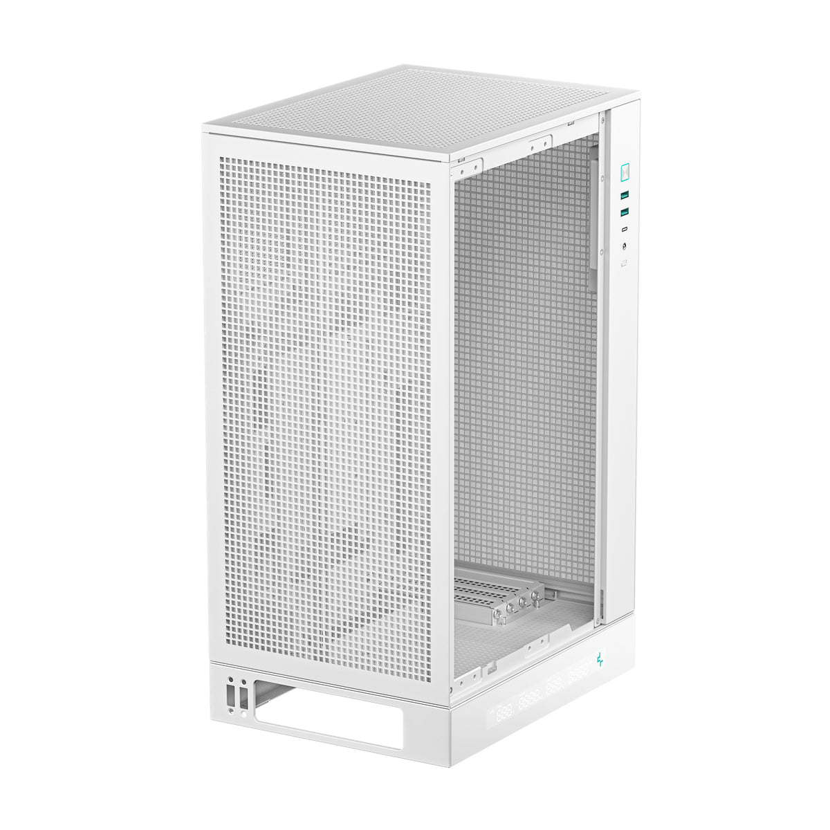 DeepCool CH270 DIGITAL Boîtier Tour Mini-ITX/Micro-ATX, Blanc, sans Alimentation