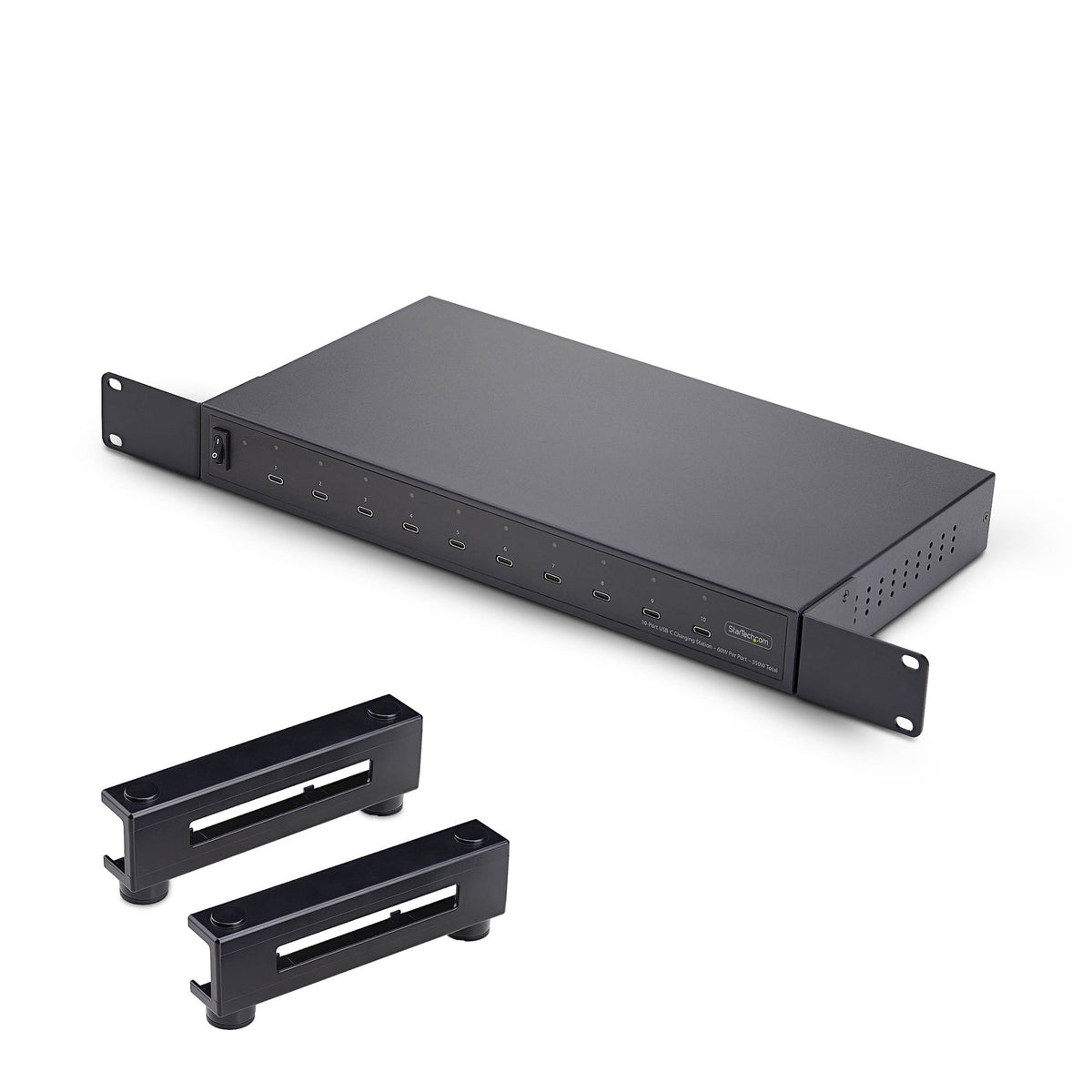 StarTech.com Hub de Recharge USB-C à 10 Ports, 60 W par Port, Puissance Totale de 350 W, Bloc/Station de Recharge Multip