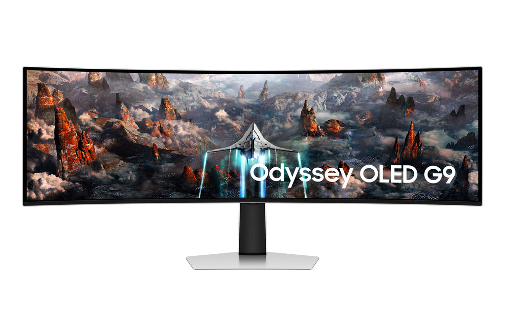 Samsung Samsung G93SC écran plat de PC 124,5 cm (49") 5120 x 1440 pixels Dual QHD OLED Argent