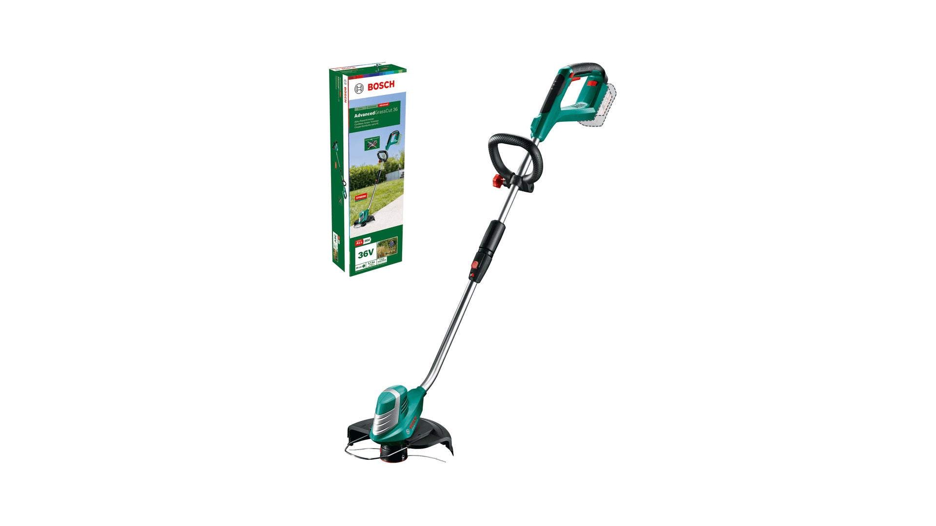 Bosch Bosch Advanced GrassCut 36 30 cm Batterie Noir, Vert, Argent