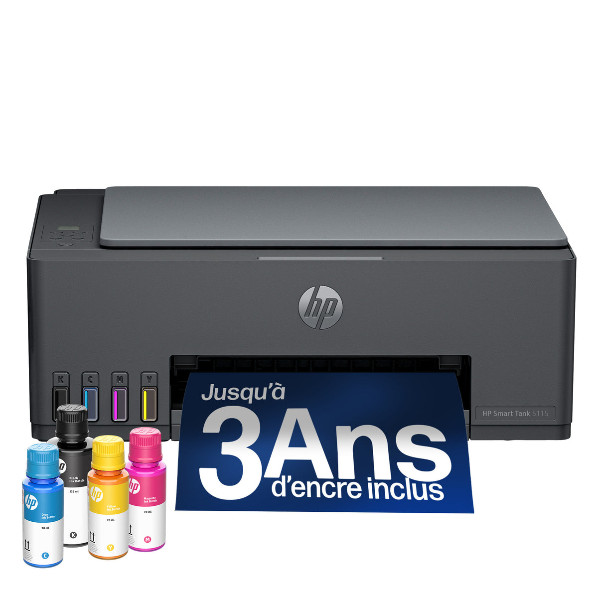 HP Smart Tank 5115 Sans fil All-in-One Couleur Imprimante, Up to 2 Years of ink included; Two-sided printing; Copier, Scanner - vue 7