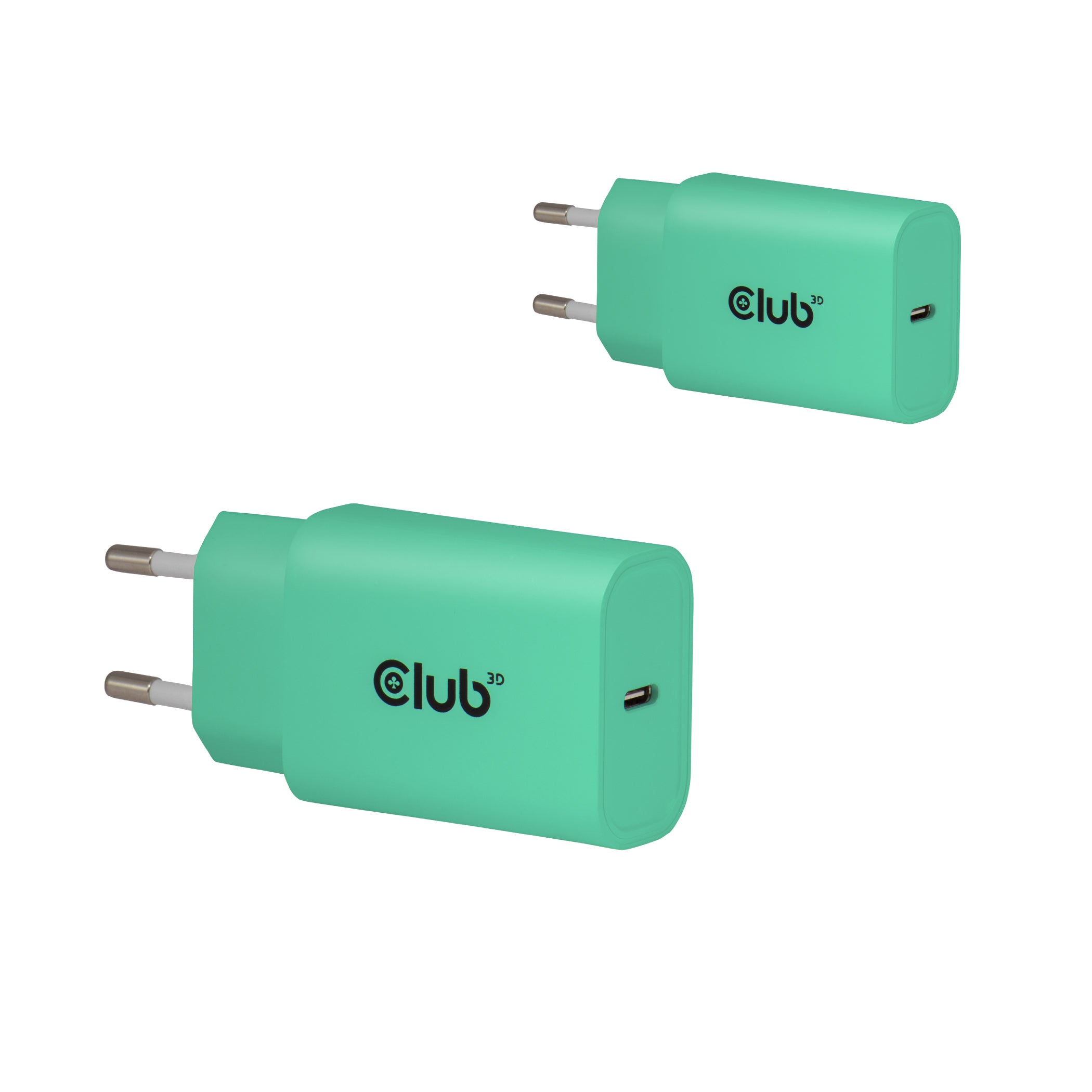 CLUB3D CAC-3024 chargeur d'appareils mobiles Smartphone, Universel Vert Secteur Charge rapide Intérieure