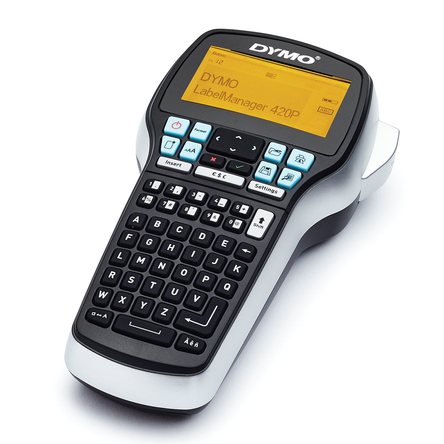DYMO LabelManager LabelManager420P Étiqueteuse portable rechargeable | hautes performances avec connexion PC/Mac | Clavier ABC avec Malette de Transport et 4 Ruban D1