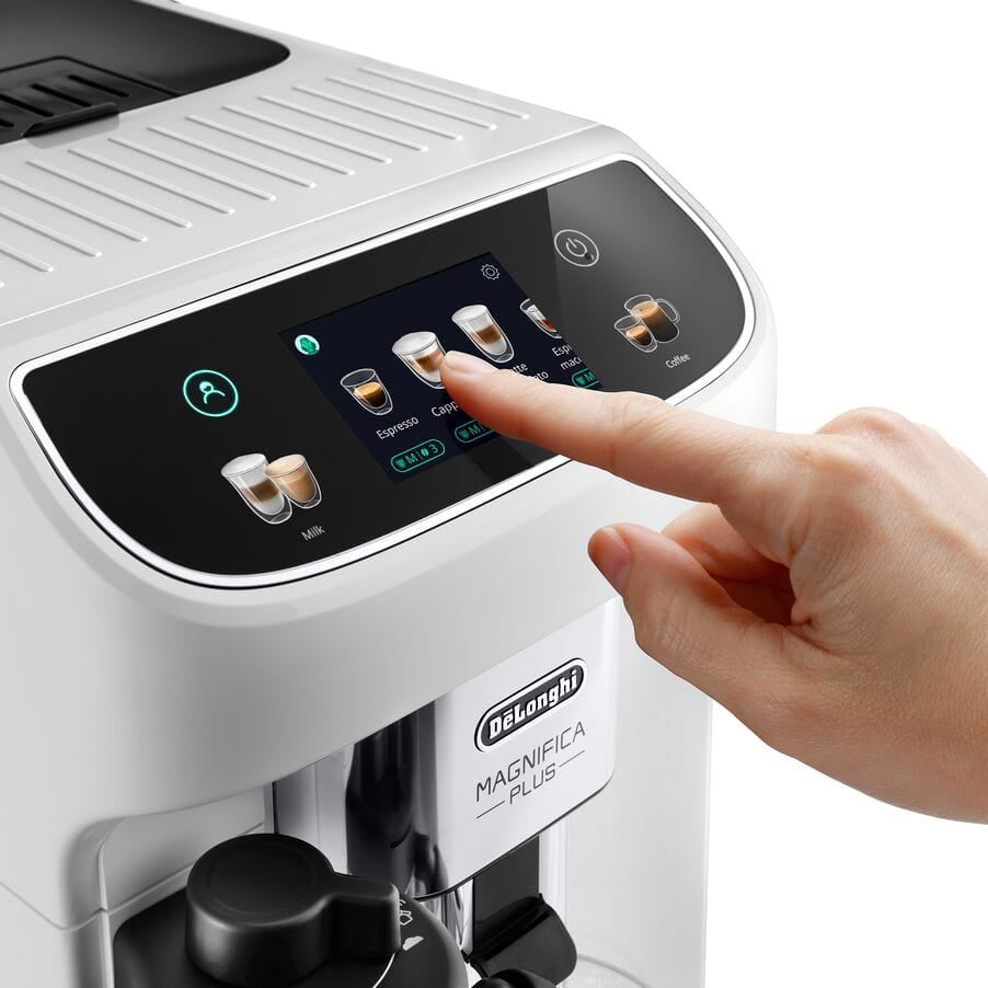 De’Longhi Magnifica Plus ECAM320.60.W Machine à Espresso Entièrement Automatique, 1,9 L, Blanc