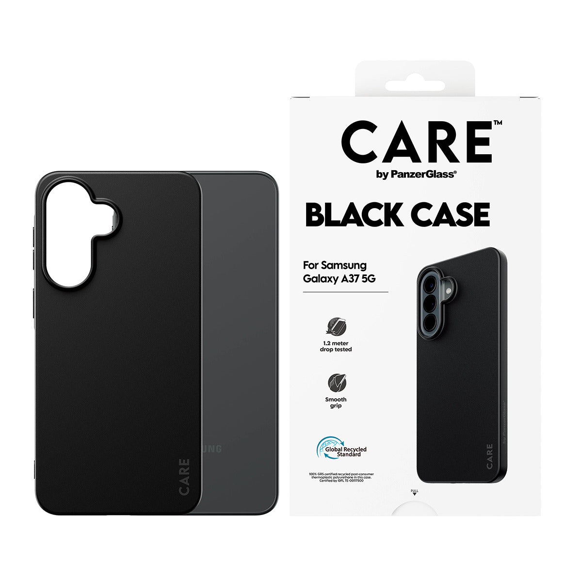 PanzerGlass CR12935 Coque de Protection Housse pour Samsung Galaxy A37 6.7", Noir