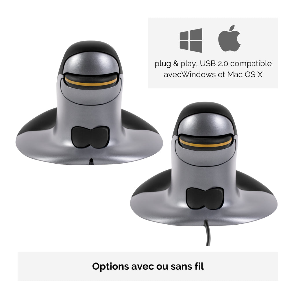 Fellowes Penguin Small Laser Trådløs Sort Sølv - vue 5