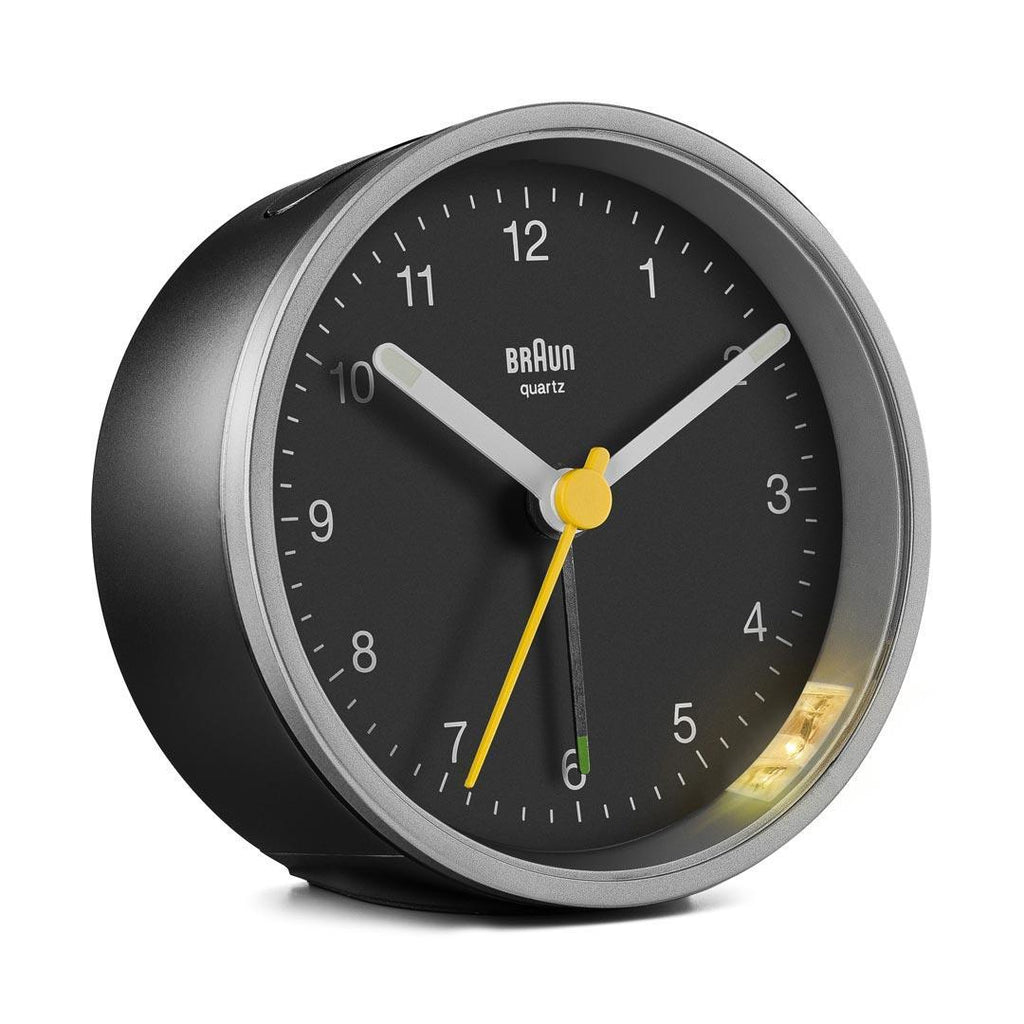 Braun BC12SB Quartz alarmur Sort, Sølv