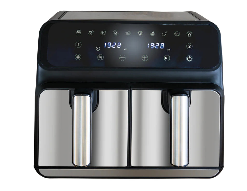 Unold 58685 friteuse Double 8 L Autonome 1700 W Friteuse d’air chaud Noir, Gris