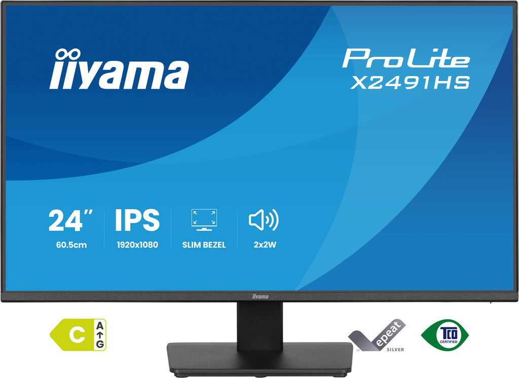 iiyama ProLite X2491HS-B1 écran plat de PC 60,5 cm (23.8") 1920 x 1080 pixels Full HD LCD Noir