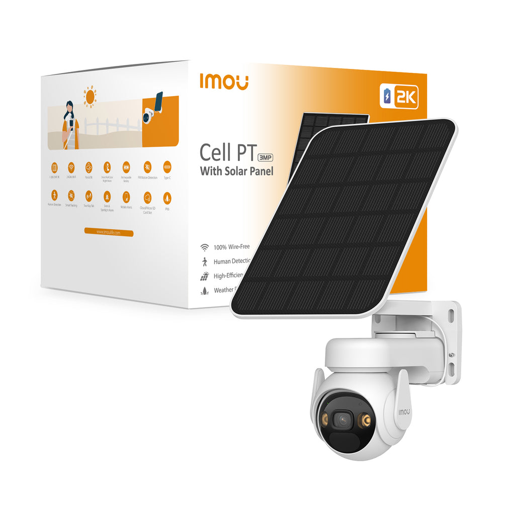 Imou Cell PT Solar Kit Caméra de Sécurité IP Extérieure Dôme 2304 x 1296 pixels