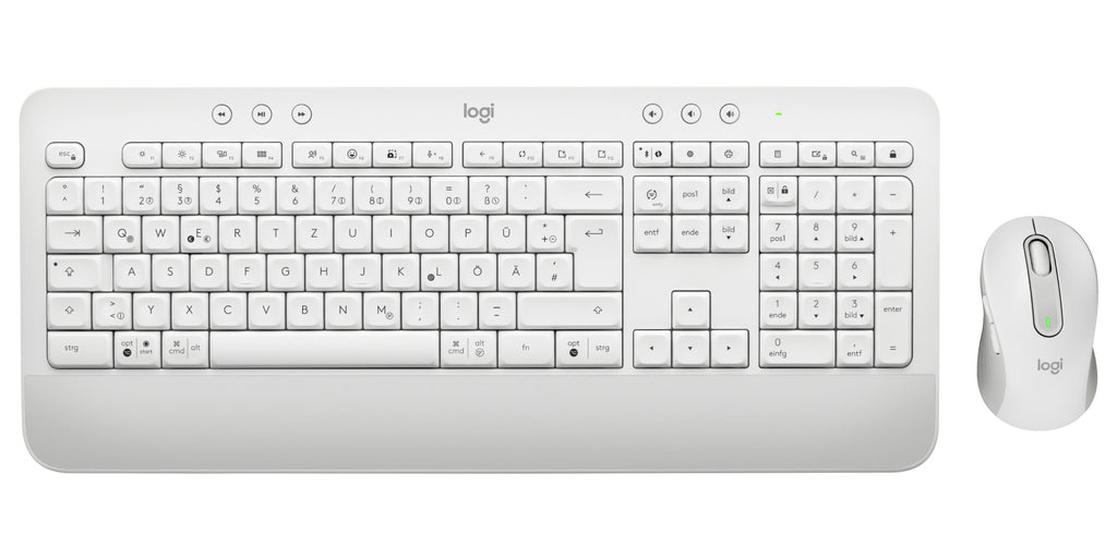 Logitech 920-011022 teclado Ratón incluido Oficina Bluetooth QWERTZ Alemán Blanco