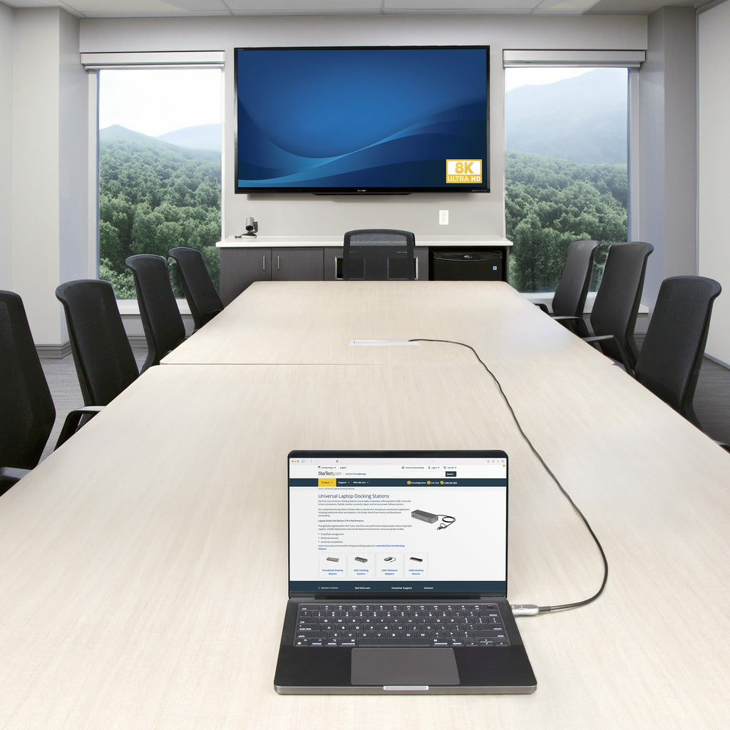 StarTech.com Câble Optique Actif Hybride (AOC) HDMI 2.1 de 15,2m, CMP Plenum, 8K 60Hz, 48 Gbps, Câble HDMI 2.1/2.0 Certifié Ultra Haut Débit