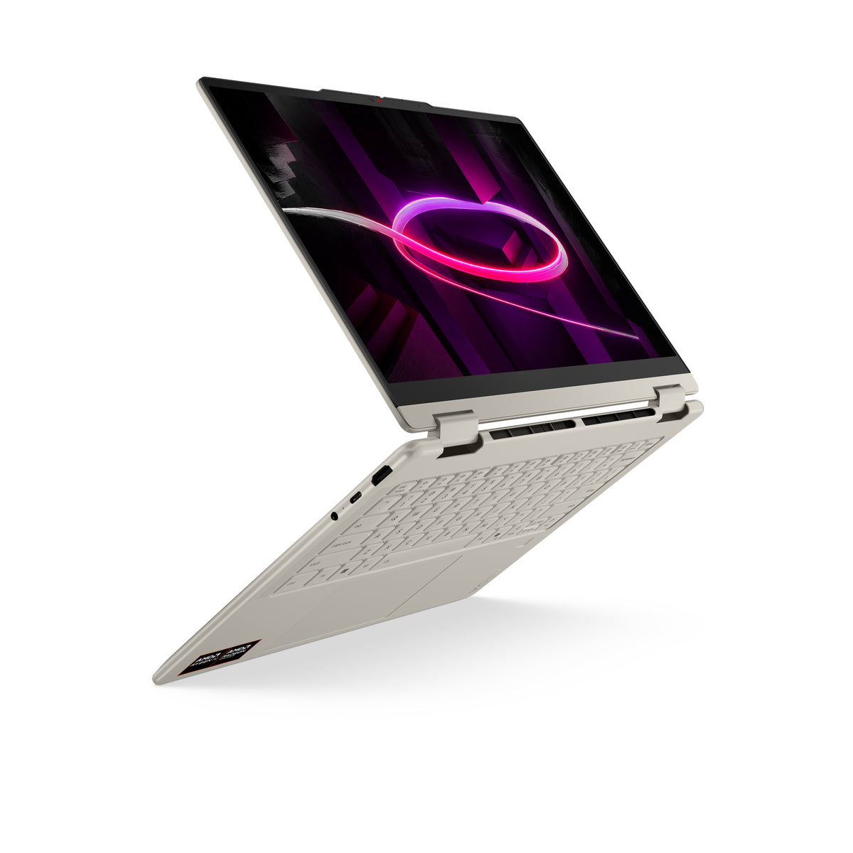 Lenovo Yoga 7 2-in-1 14AGP11 Copilot+ PC AMD Ryzen AI 7 445 Hybride (2-en-1) 35,6 cm (14") Écran tactile WUXGA 32 Go LPDDR5x-SDRAM 1 To SSD Wi-Fi 7 (802.11be) Windows 11 Home Allemand Coquillage (couleur)
