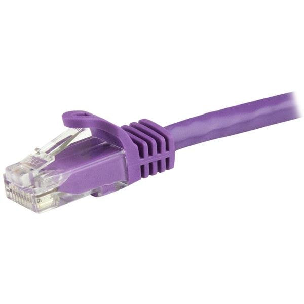 StarTech.com Câble réseau Cat6 Gigabit UTP sans crochet de 15m - Cordon Ethernet RJ45 anti-accroc - M/M - Violet