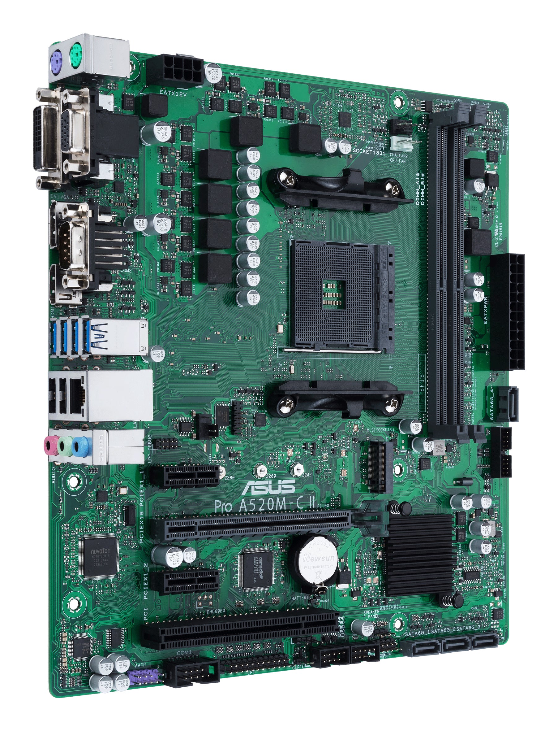 ASUS PRO A520M-C II/CSM AMD A520 Emplacement AM4 micro ATX