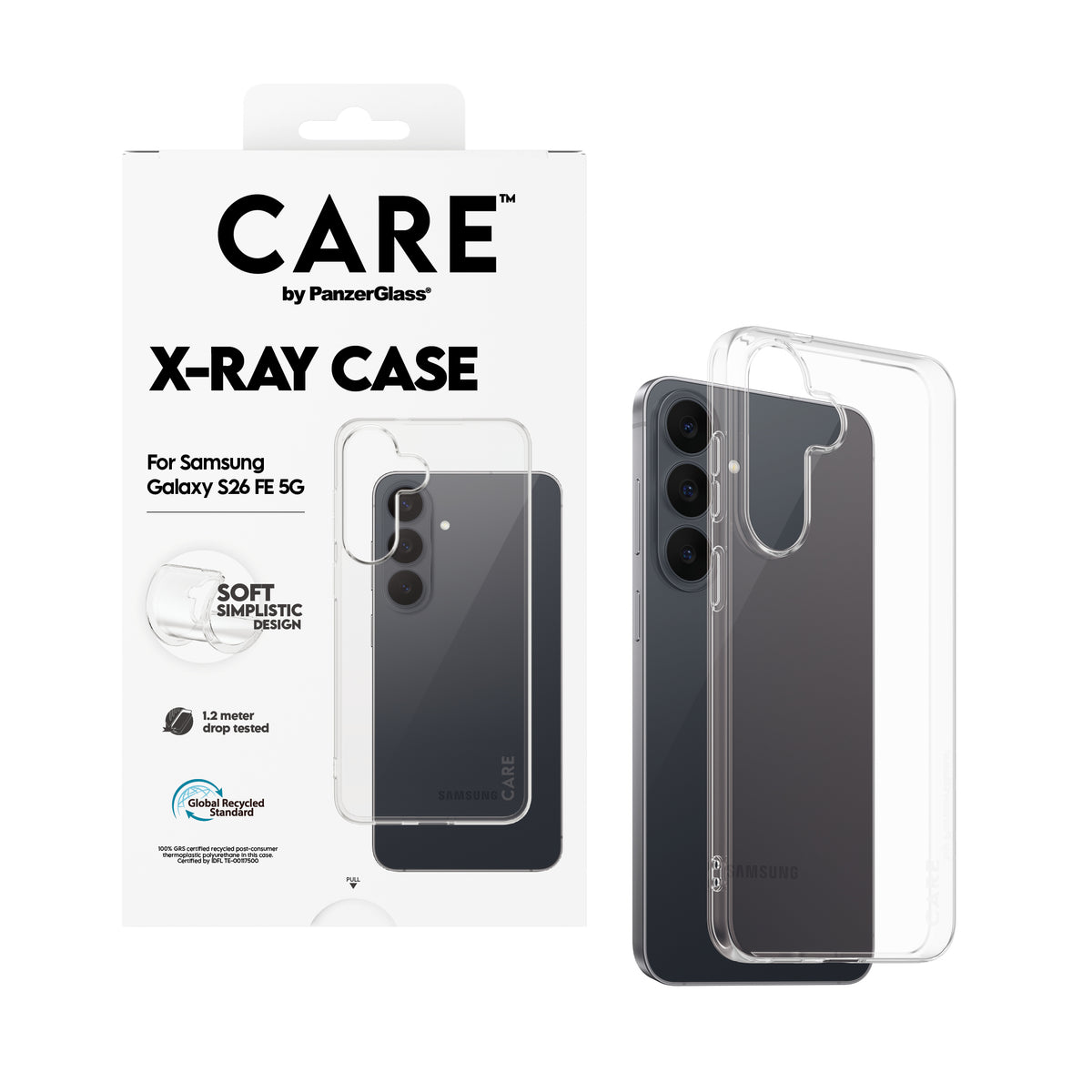 PanzerGlass CARE™ by ® X-Ray Case Case Samsung Galaxy S26 FE 5G coque de protection pour téléphones portables Housse Tra