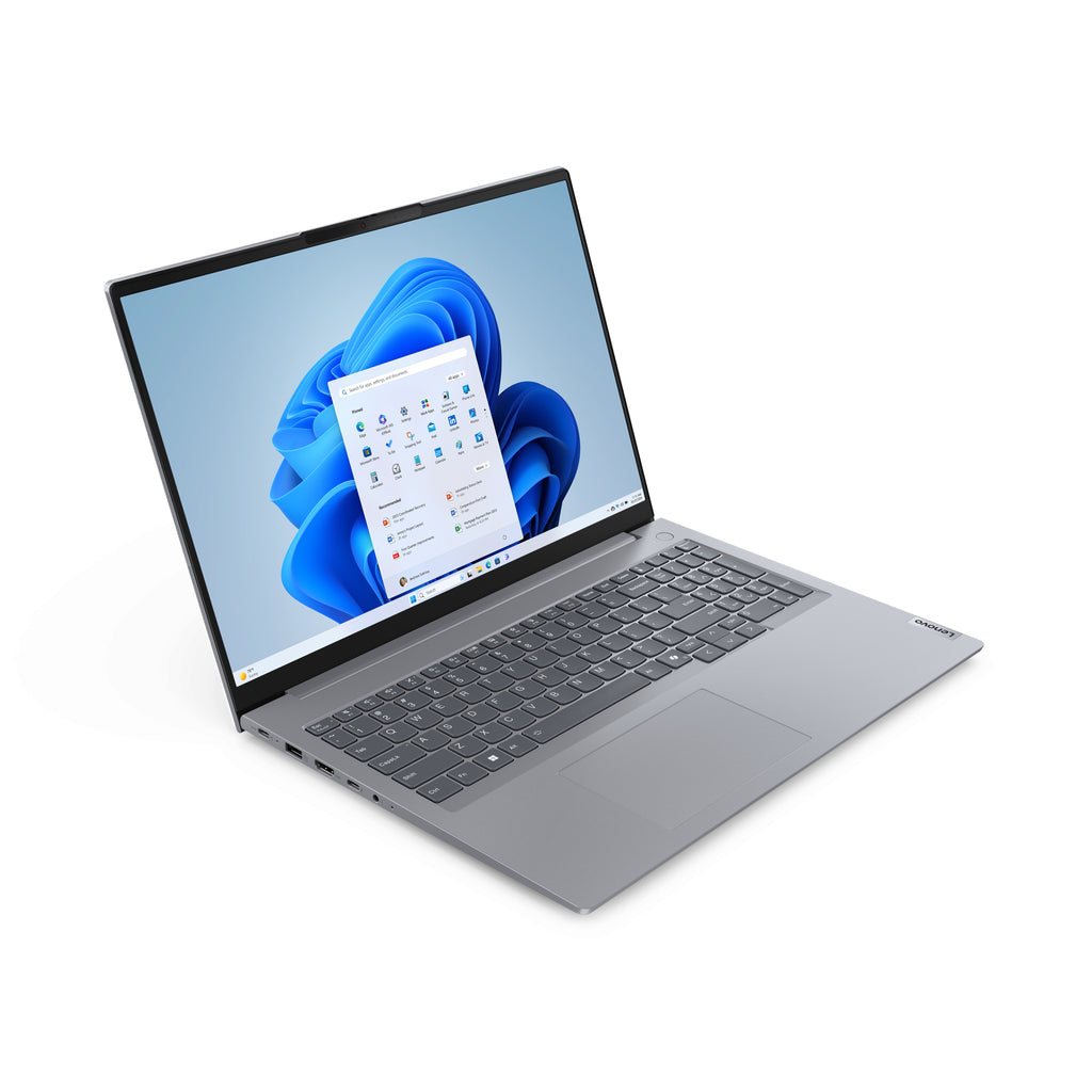 Lenovo ThinkBook 16 G7 ARP AMD Ryzen™ 5 7535HS Ordinateur portable 40,6 cm (16") WUXGA 16 Go DDR5-SDRAM 512 Go SSD Wi-Fi 6E (802.11ax) Windows 11 Pro Allemand Gris